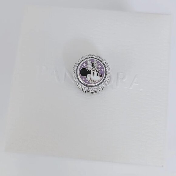 Pandora Disney 100 Disneyland Paris Charm Minnie Mouse Bead Charm S925 Silver - Picture 6 of 6